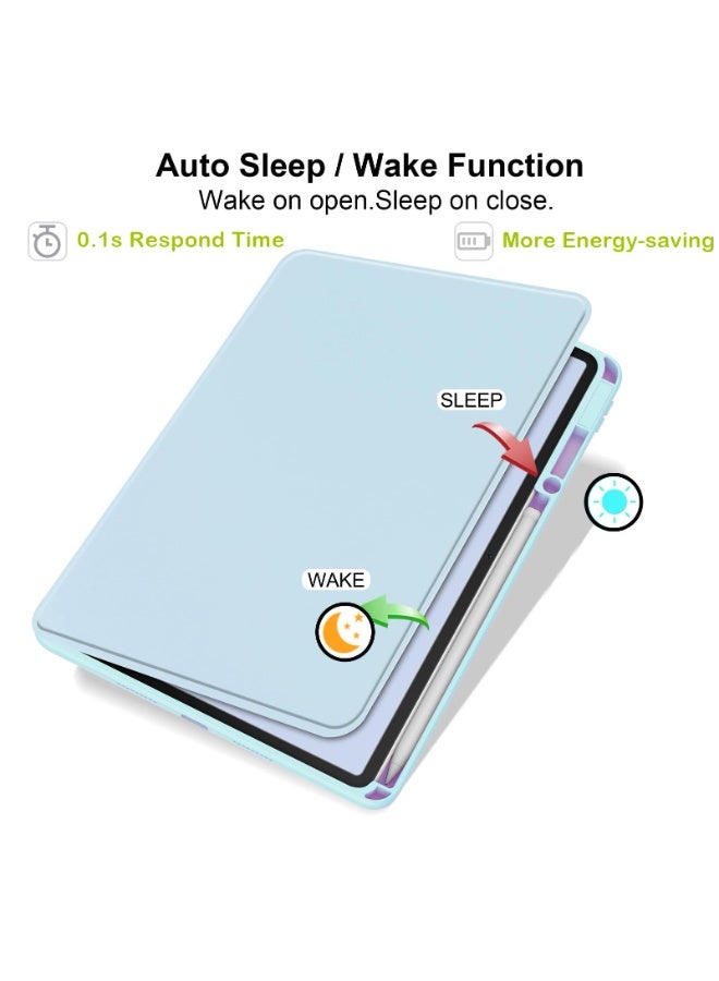 eGreen99 for Samsung Galaxy Tab S10 Plus / S9 FE Plus / S9 Plus Case Cover,Tablet Protective Case  , Acrylic 360 ° Rotating Design, Automatic Wake-up/sleep - Image 4